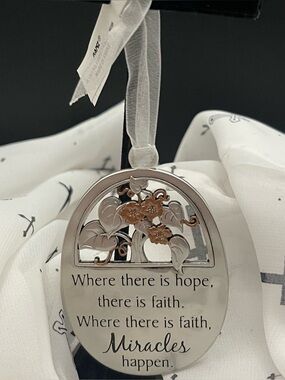 NWT Ganz “Seeds of Faith” Hanging Pewter Keepsake